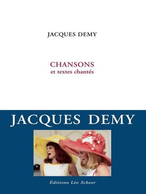 cover image of Chansons et textes chantés